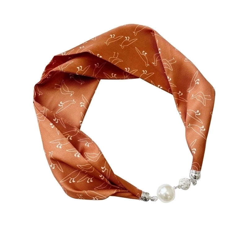 Women's Casual Color Block Imitated Silk Silk Scarf