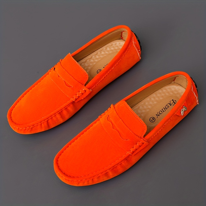 Gameglobeplanet oxford Men's moccasins, driving shoes, comfortable non-slip synthetic leather shoes on spring and summer