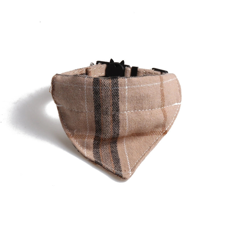 Minimalist Classic Style Plaid Pet Collar
