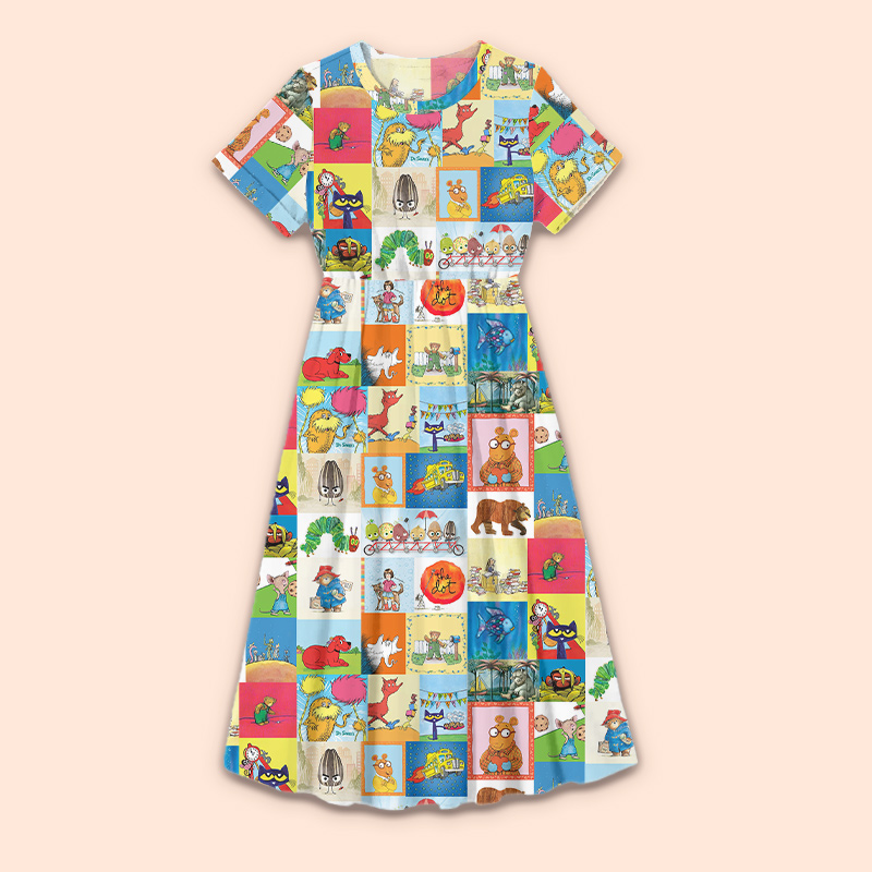 I Still Read Children's Books Teacher Printed One Piece Dress