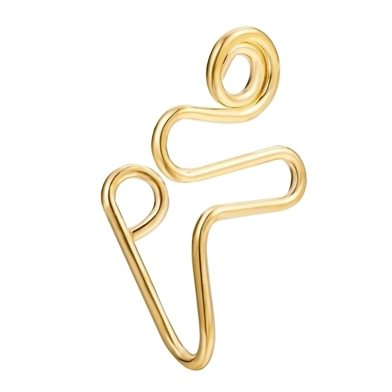 Minimalist Letter Copper Plating Nose Studs