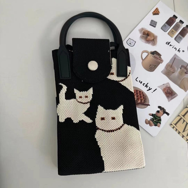 Women's Mini Polyester Animal Streetwear Magnetic Buckle Handbag