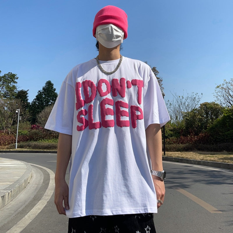 I Don't Sleep Puff Print Tee