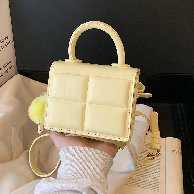 Women's Small Pu Leather Solid Color Streetwear Square Magnetic Buckle Shoulder Bag Handbag Crossbody Bag