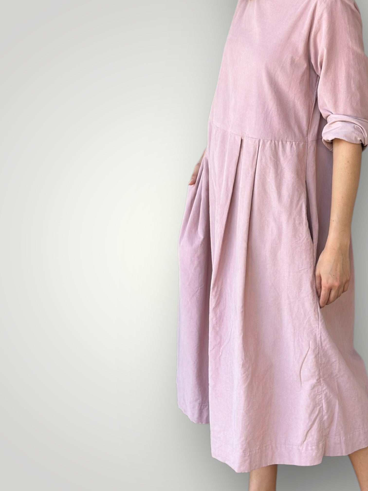 laura dress - dusty pink cord