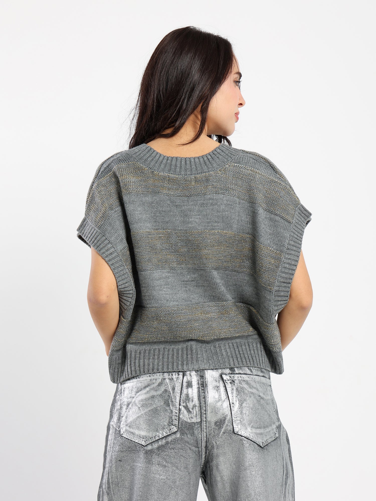 Casual Shiny Vest