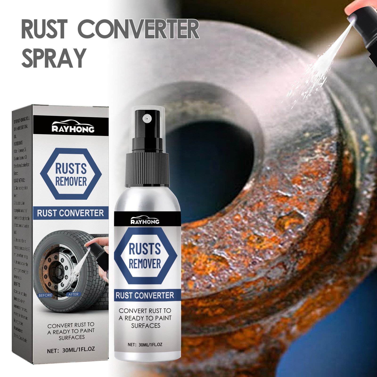 🔥Last Day 49% OFF🔥Rayhong™ rusts converter spray