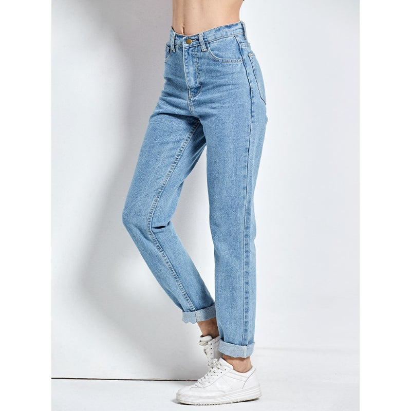 Women's Vintage High Waist Boyfriend Jeans