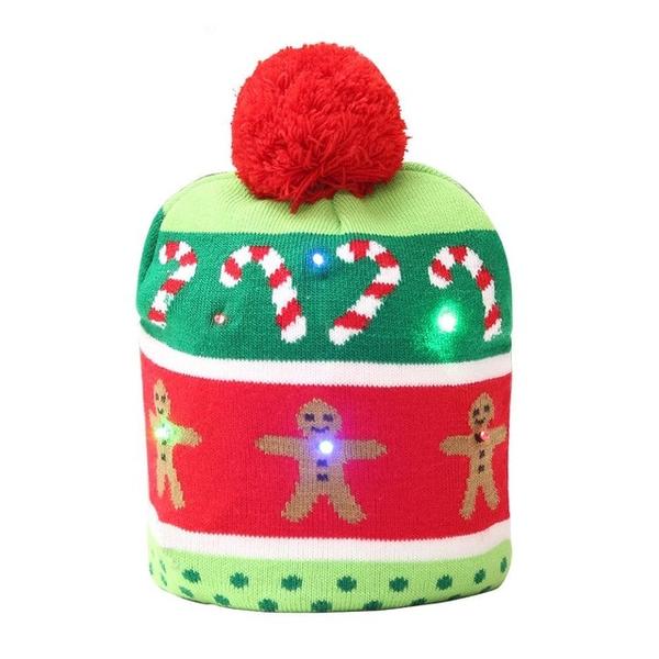 CHRISTMAS LED KNITTED BEANIES