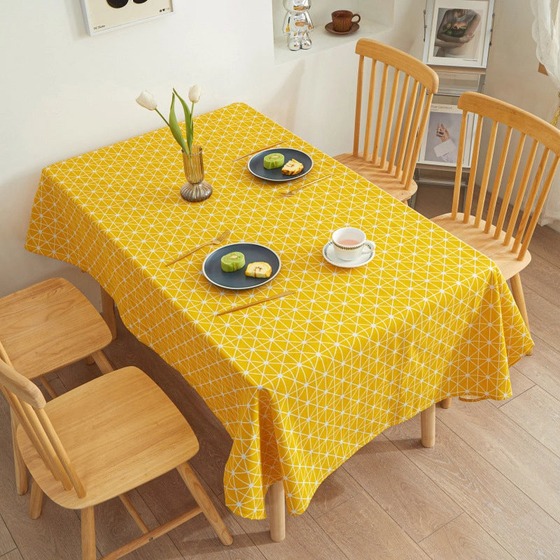 Modern Style Minimalist Stripe Tree Watermelon Polyester Cotton Polyester Tablecloths