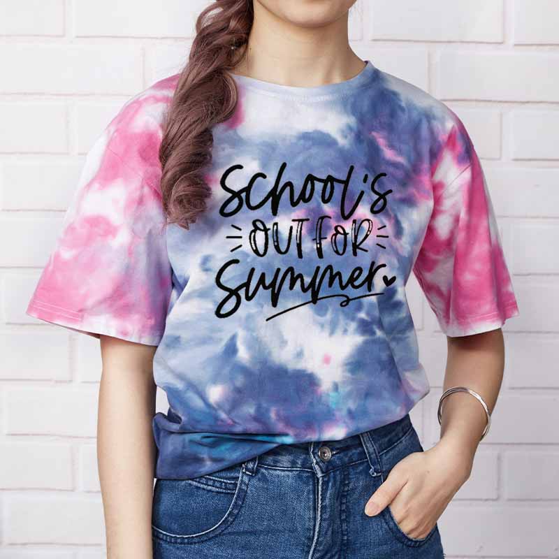 School's Out For Summer Teacher Tie-dye T-Shirt