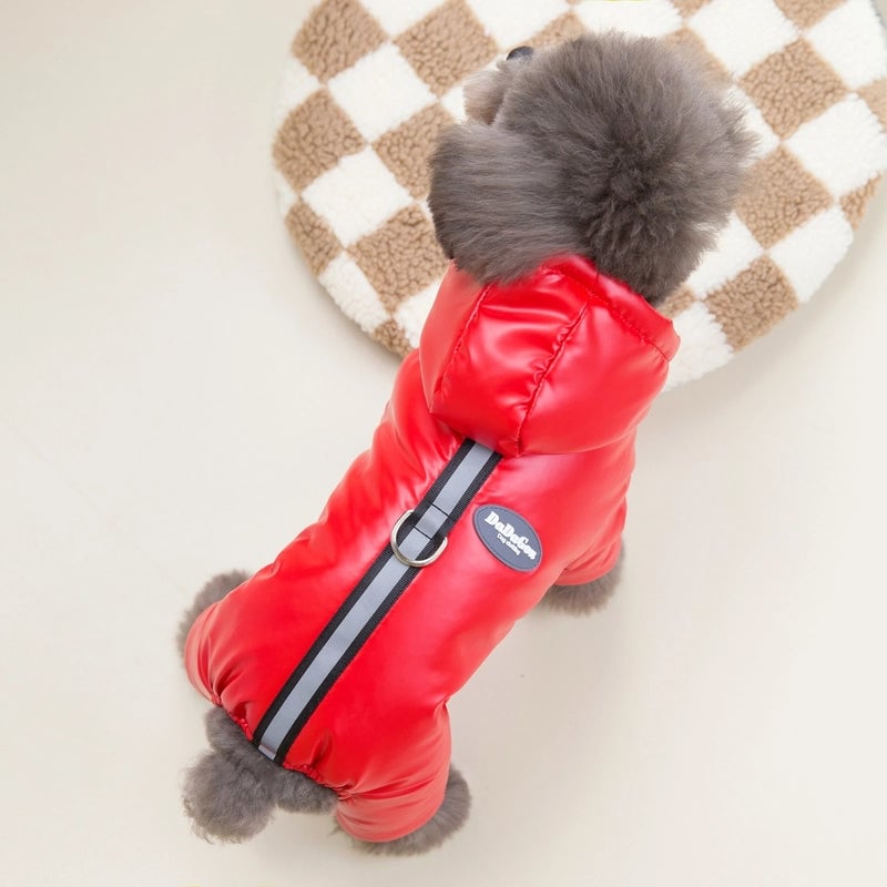 Dog Clothes Autumn And Winter Clothes New Pet Clothes Teddy Pet Clothes Winter Thickened 23 Three-color Four-legged Cotton-padded Jacket
