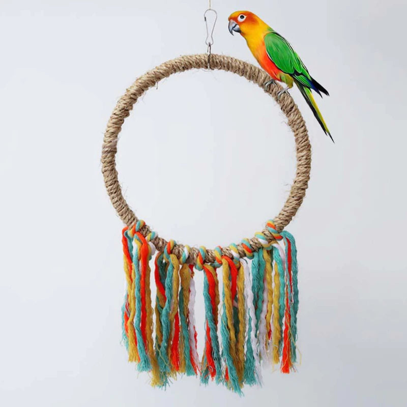 Pet Bird Toy Rope Circle Parrot Toys
