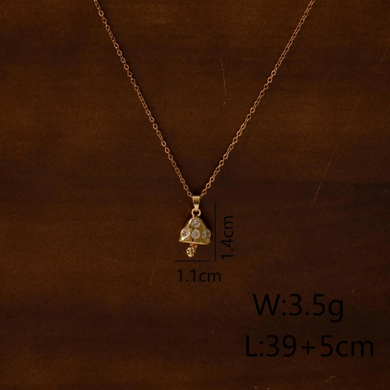 Elegant Retro Minimalist Devil's Eye 304 Stainless Steel Resin Zircon 18K Gold Plated Inlay Pendant Necklace