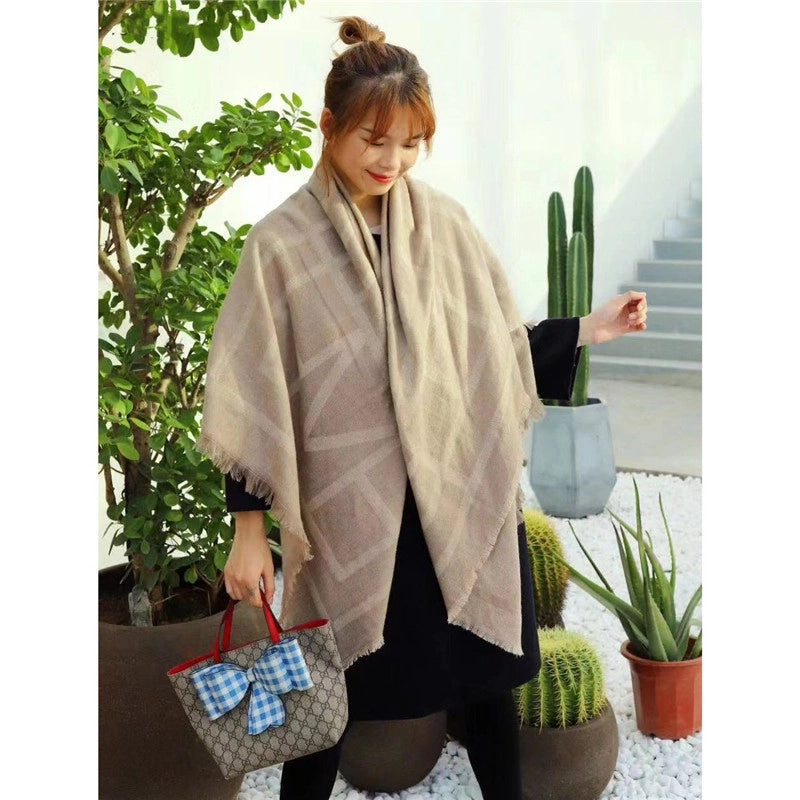 Women's Minimalist Letter Imitation Cashmere Scarf