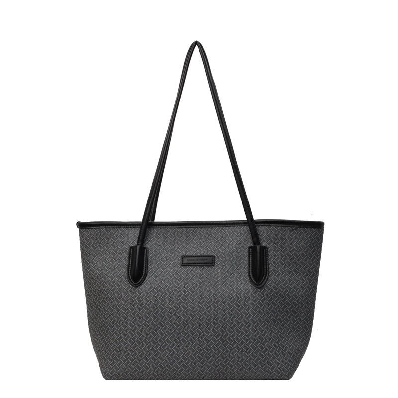 Women's Pu Leather Solid Color Classic Style Zipper Shoulder Bag
