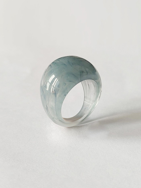 Original 9 Colors Geometric Resin Ring