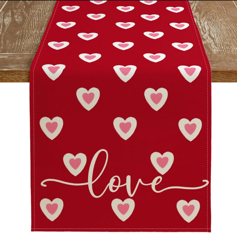 Valentine'S Day Casual Elegant Minimalist Letter Heart Shape Polyester Tablecloths