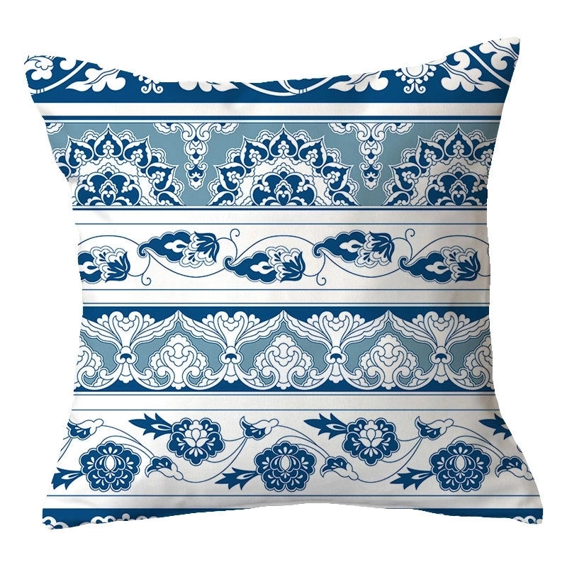 Casual Vacation Color Block Plush Pillow Cases