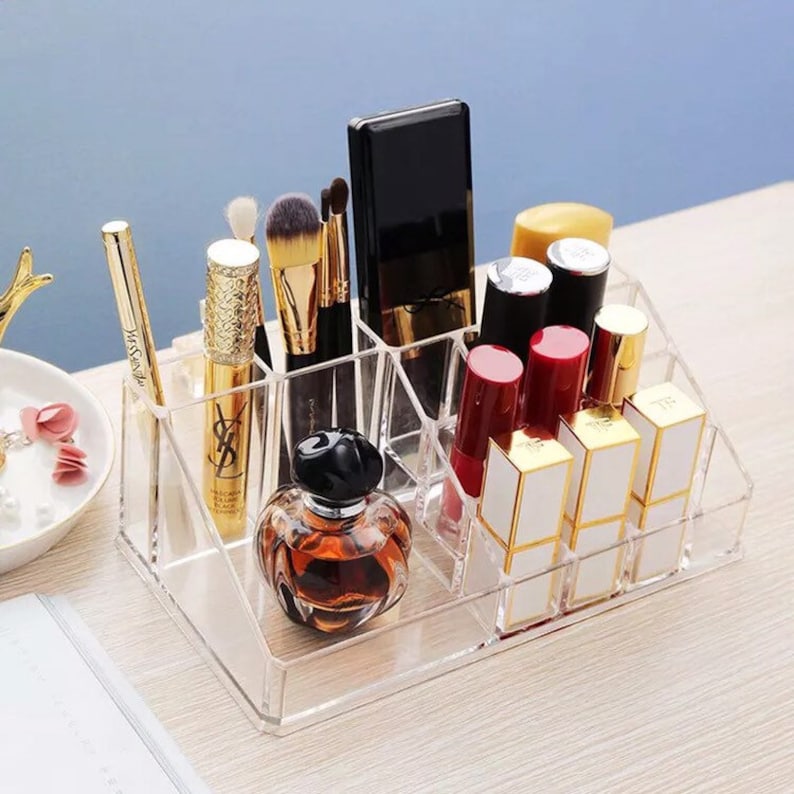 Makeup organizer. Acrylic Makeup Stand. Cosmetics Organizer. Lipsticks Organizer. Makeup Brush Holder. Brush Organizer