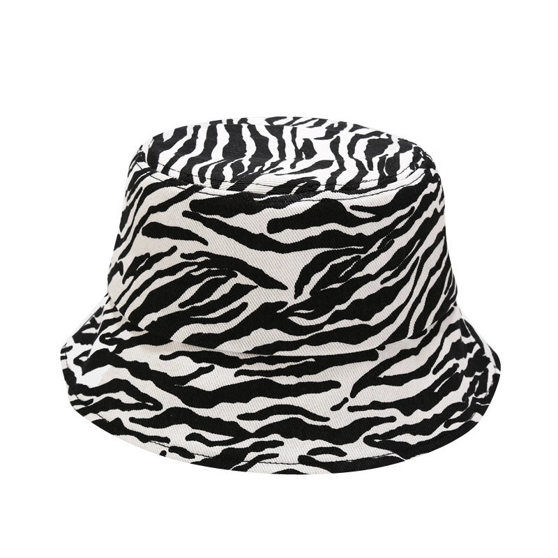Fisherman Hat Tide New Striped Hat Korean Dongdaemun Hat Female Four Seasons Can Wear Sunscreen Cap
