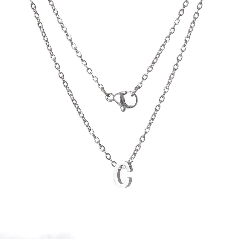 Titanium Steel Minimalist Plating Letter None Necklace