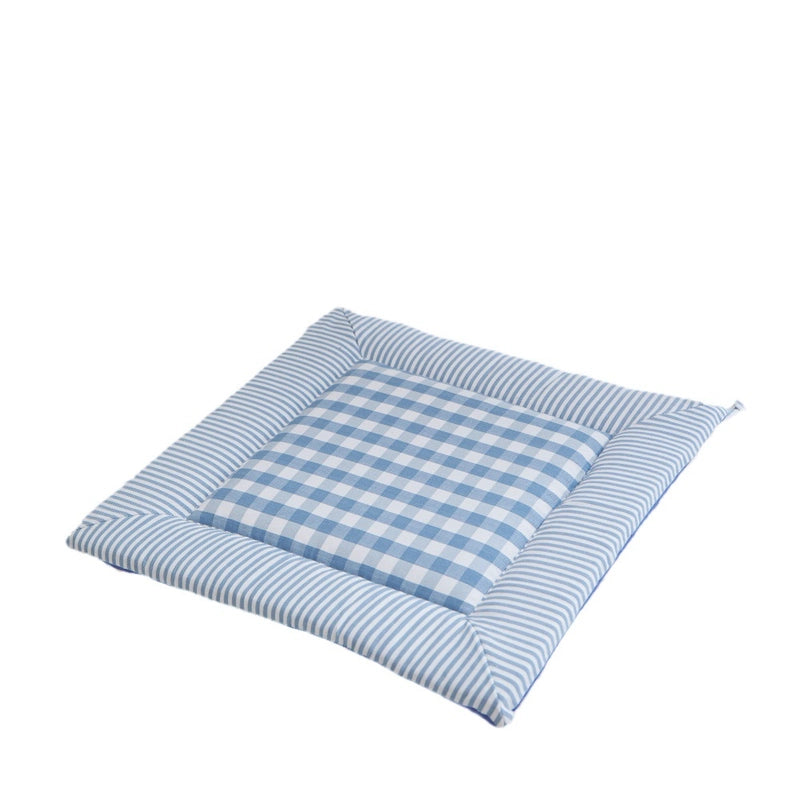 Minimalist Plaid Polyester Seat Cushion