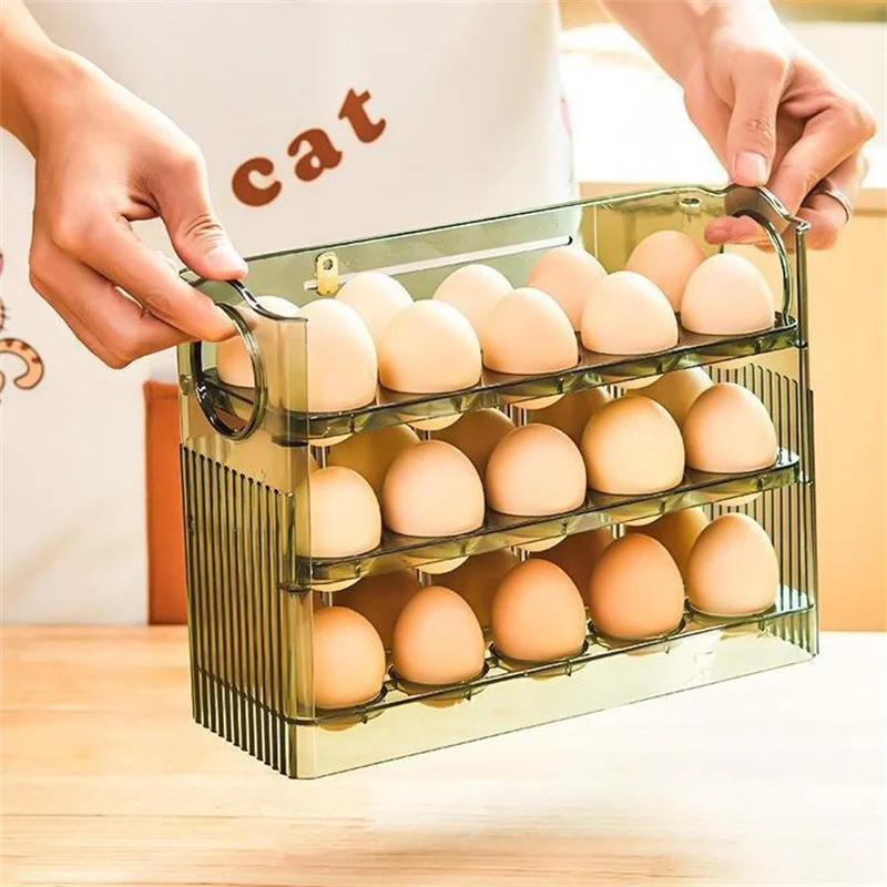 30 GRIDS EGG STORAGE BOX LARGE CAPACITY TRANSPARENT EGG CONTAINER