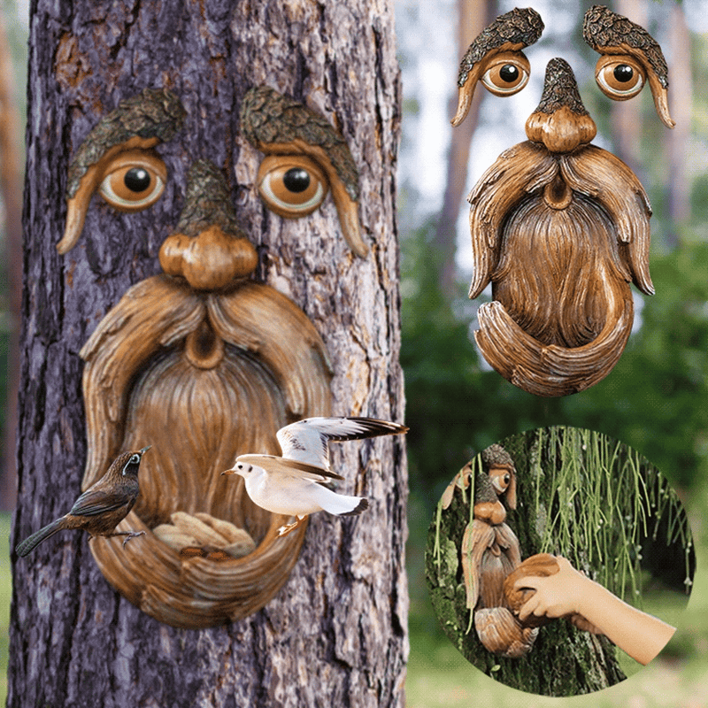 Hot Sale 49% OFF🌳Unique Bird Feeders for Outdoors-Old Man Tree Art