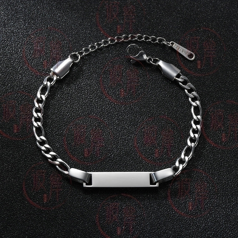 Minimalist Geometric 201 Stainless Steel 18K Gold Plated Stainless Steel Bracelets In Bulk