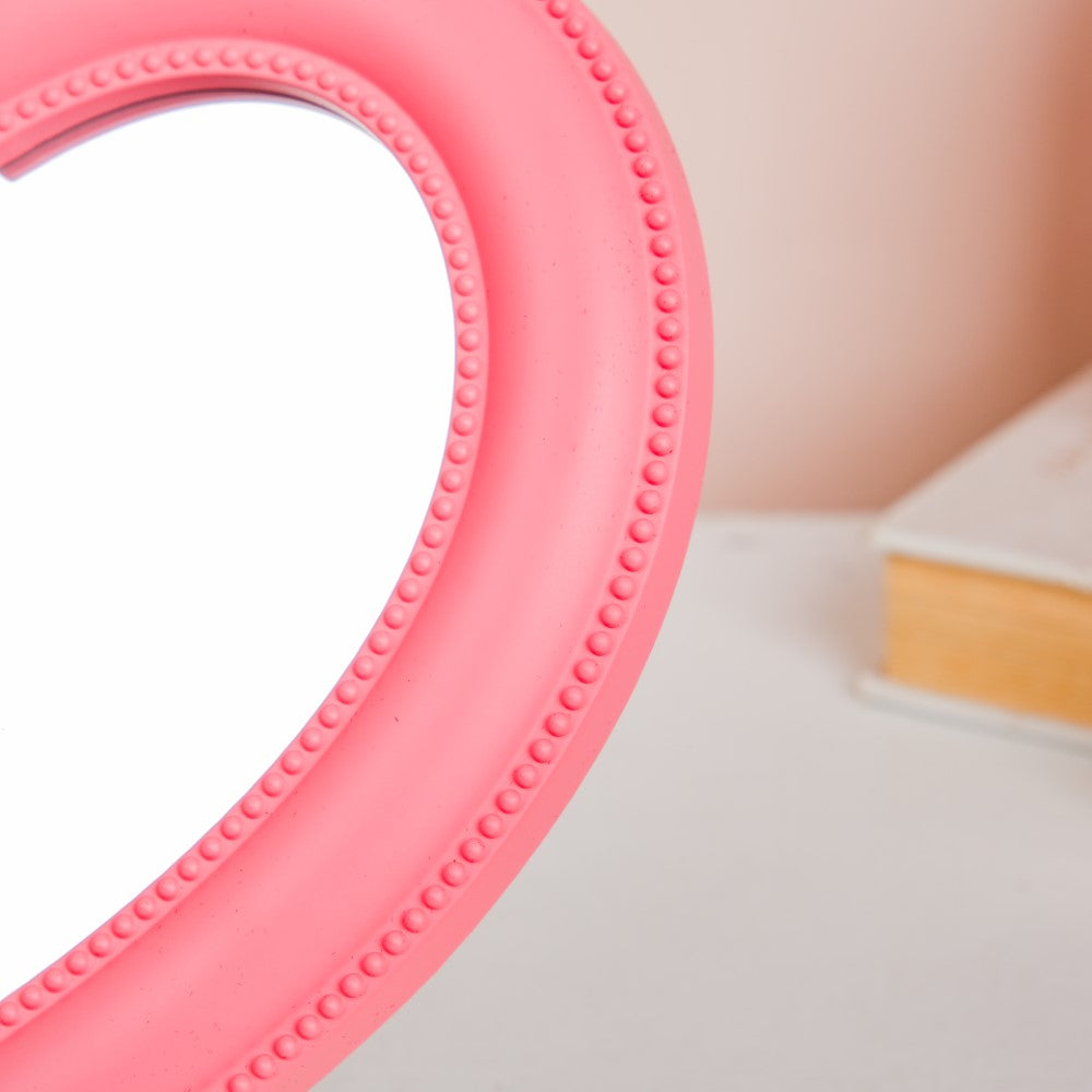 Hearty Desk Mirror Pink Small