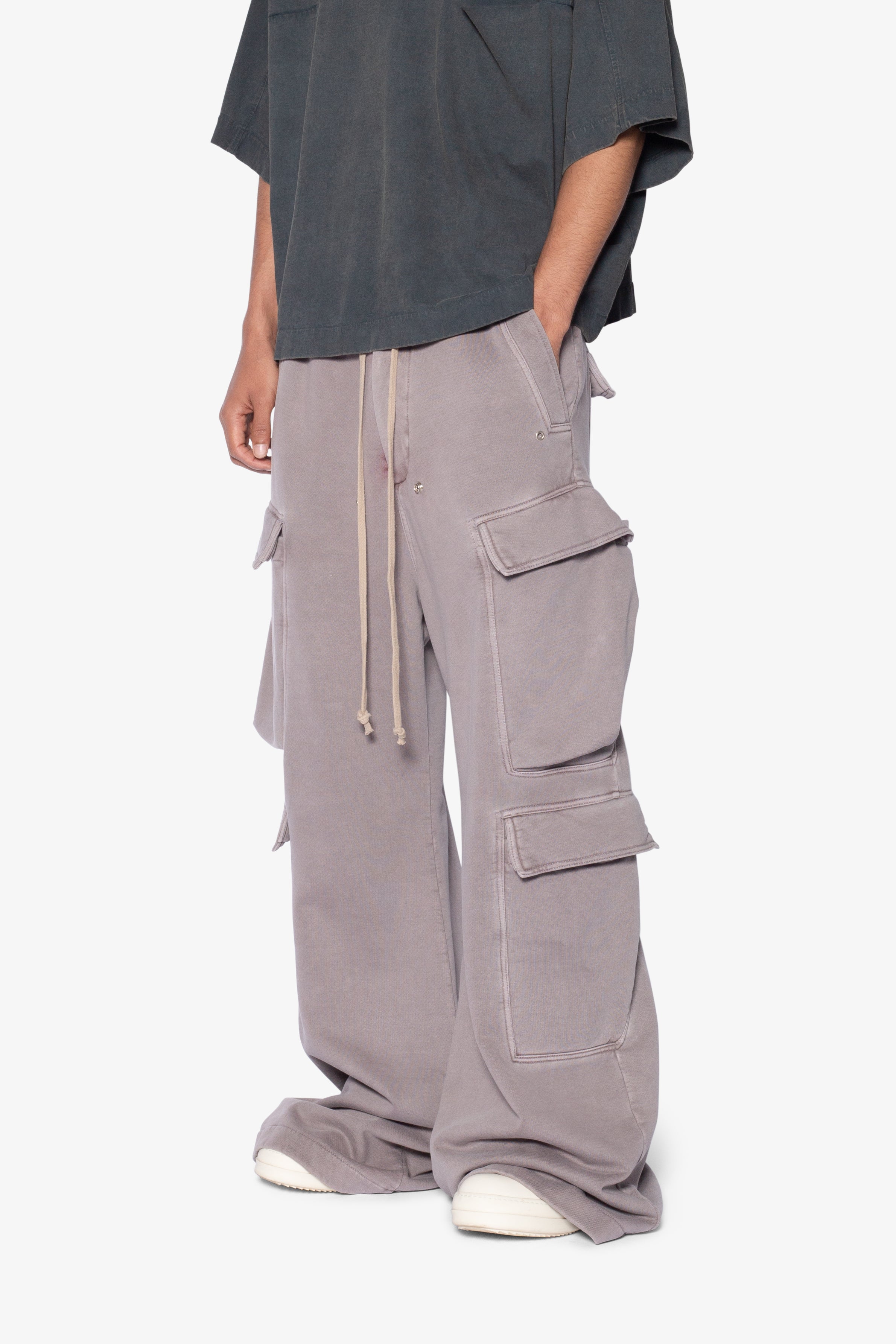 Rave Double Cargo Sweatpants - Washed Mauve