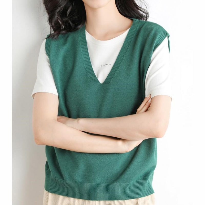 🍁Hot Sale 60% off🍁Women's Ultra-Soft V-Neck Knit Vest
