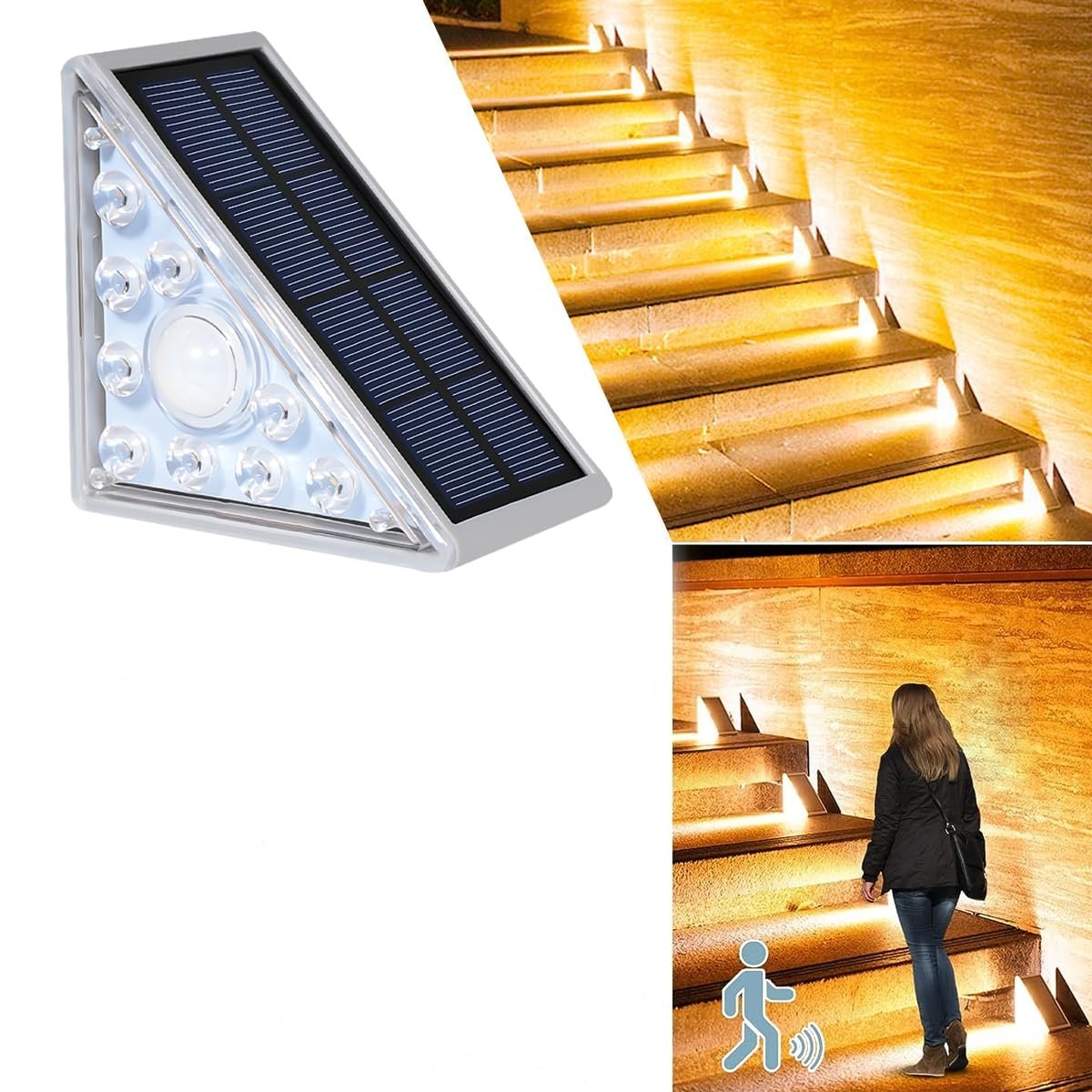 LED Solar Powered Stair Lights