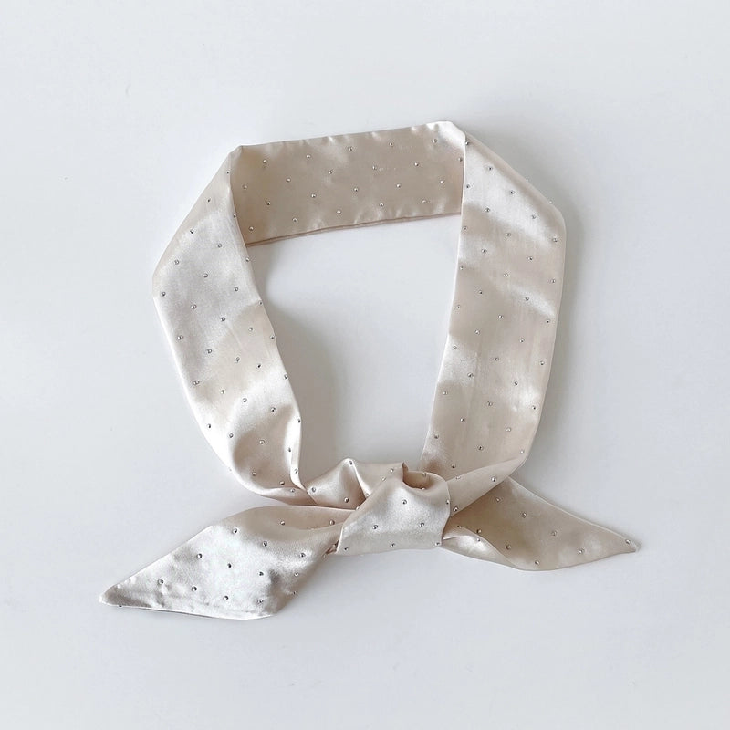 Women's Basic Solid Color Satin Silk Scarf