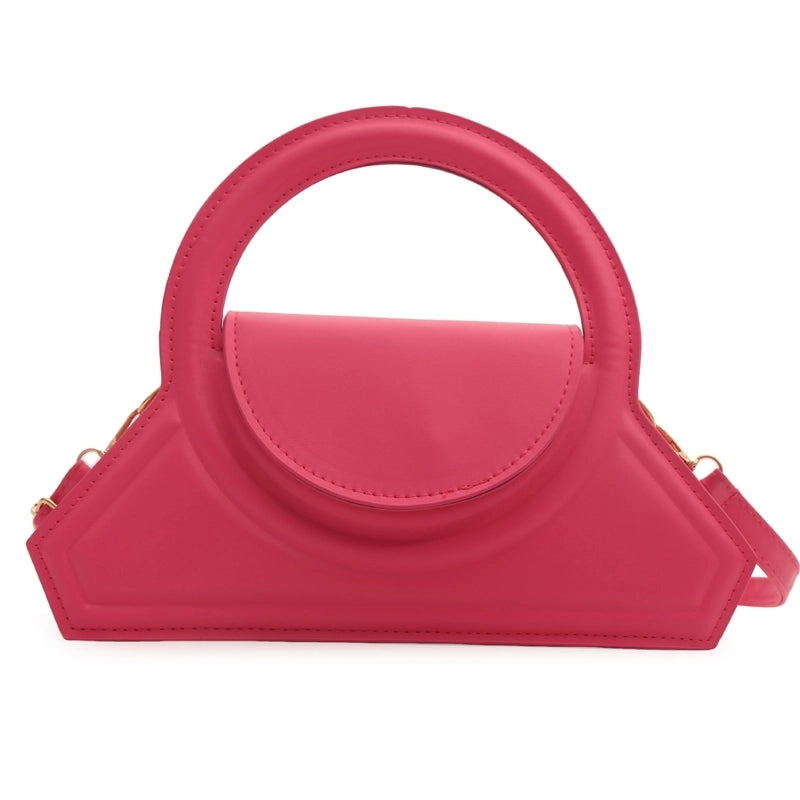 Women's Medium Pu Leather Solid Color Streetwear Flip Cover Crossbody Bag