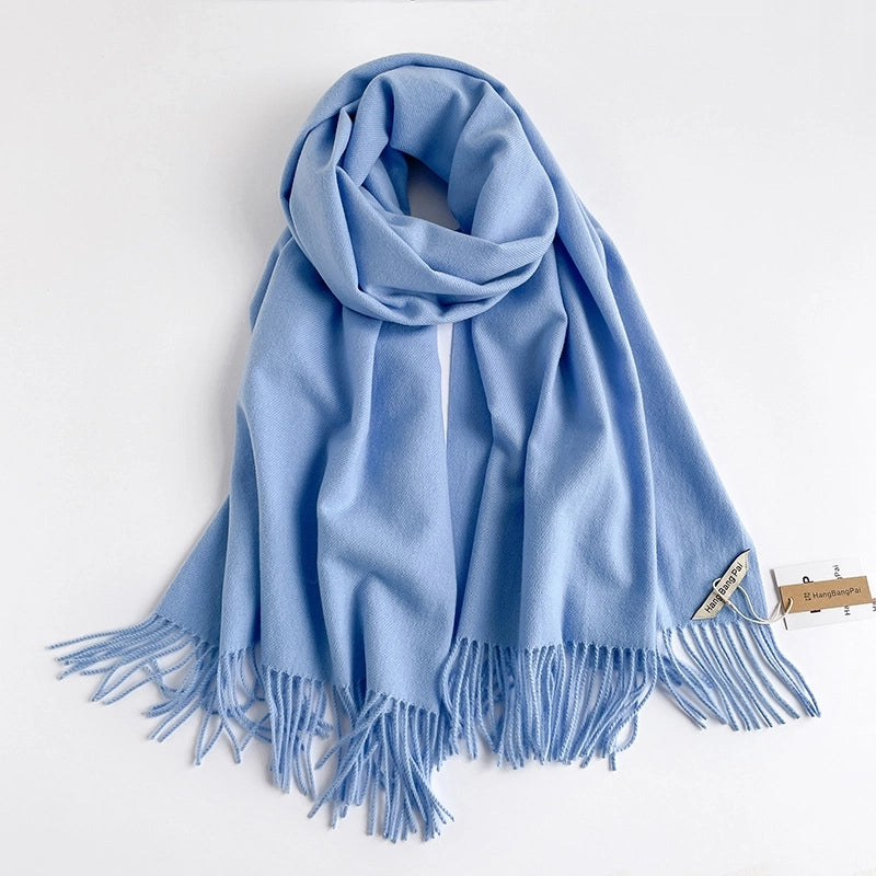 Unisex Casual Basic Solid Color Imitation Cashmere Scarf