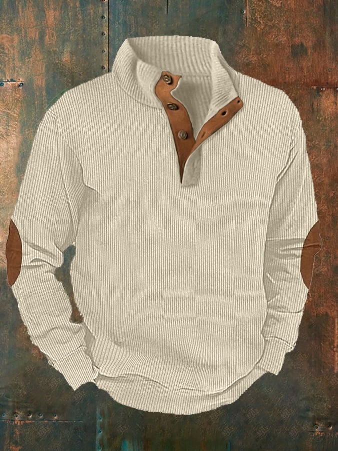Men's Casual Buttoned Pullover