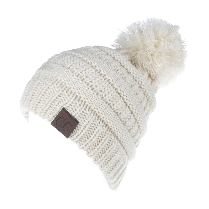 New Men's And Women's Wool Hat Knitted Hat Labeling Wool Ball Fur Ball Hat 11 Colors