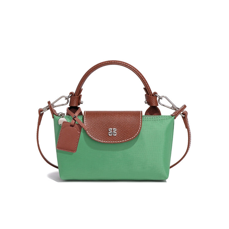 Women's Medium Nylon Solid Color Classic Style Square Magnetic Buckle Crossbody Bag