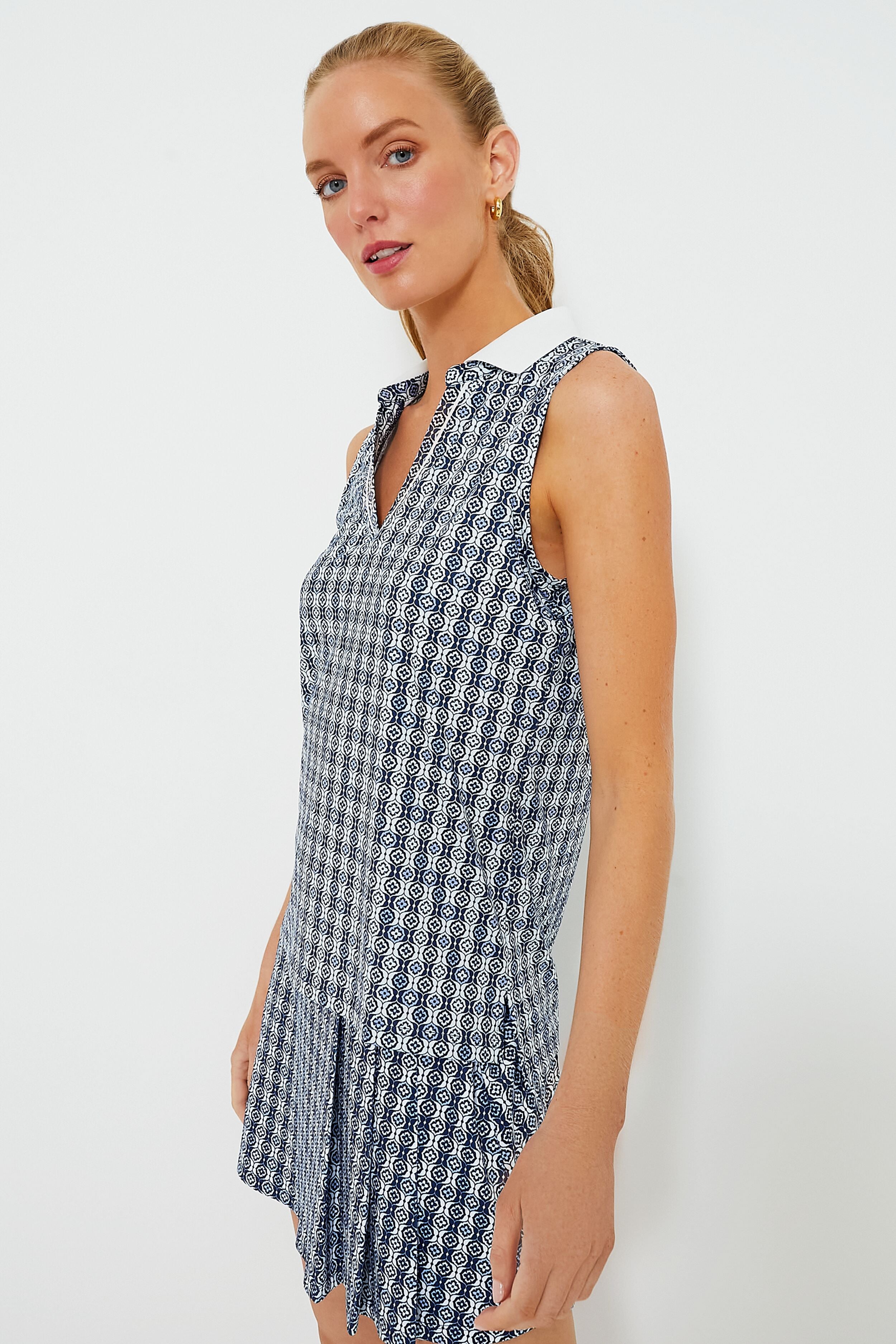 Lisbon Tile Sleeveless Caroline Polo