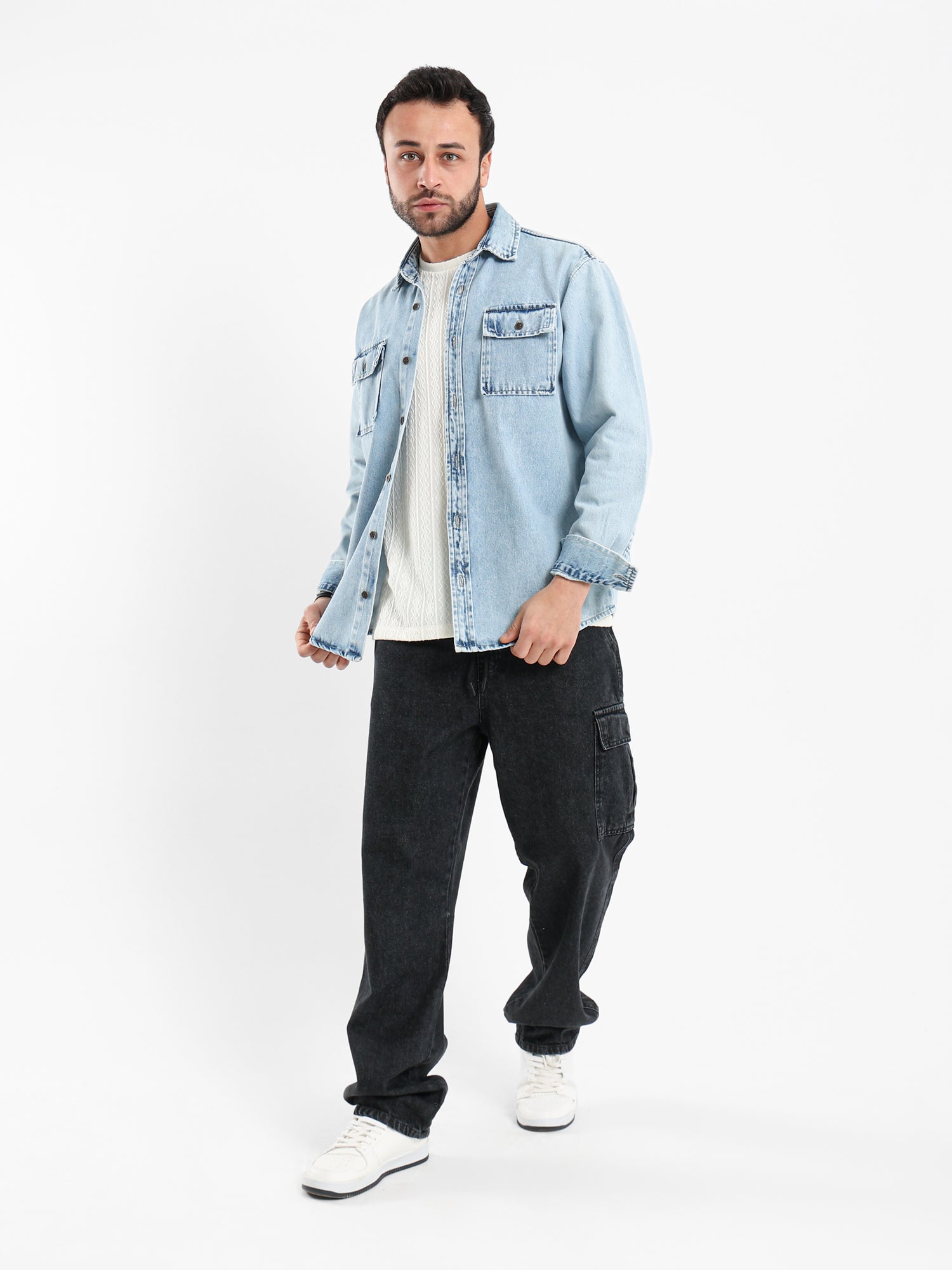 Jogger Jeans Tapered Fit with Cuffed Hem