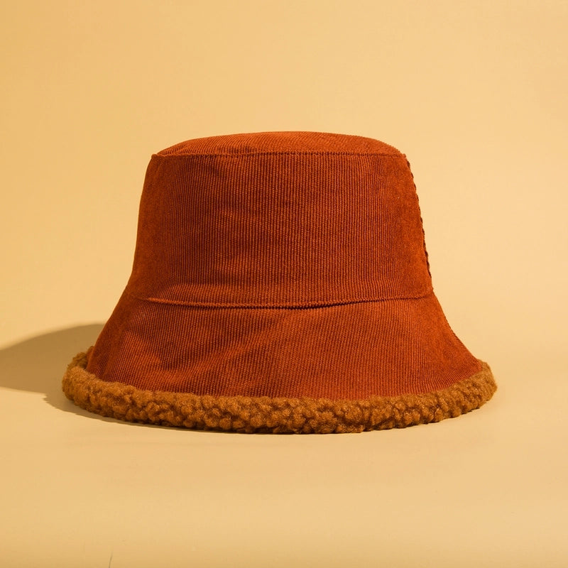 Unisex Minimalist Solid Color Eaveless Bucket Hat