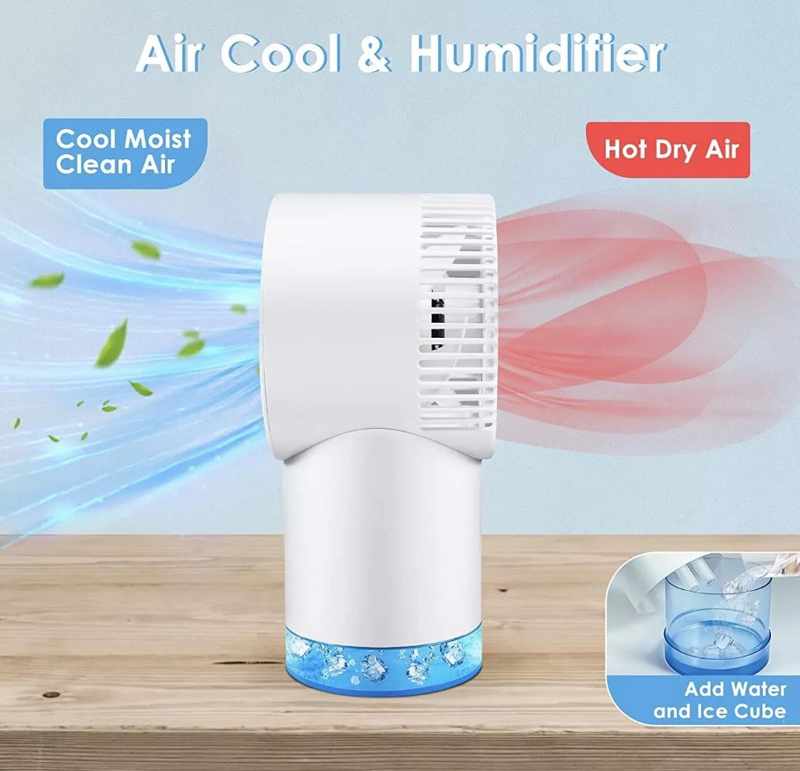 RECHARGEABLE COOLING FAN WITH 3-SPEED MODES