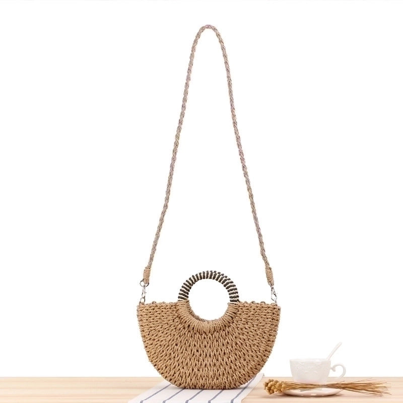 Women's Medium Spring&summer Straw Vacation Straw Bag