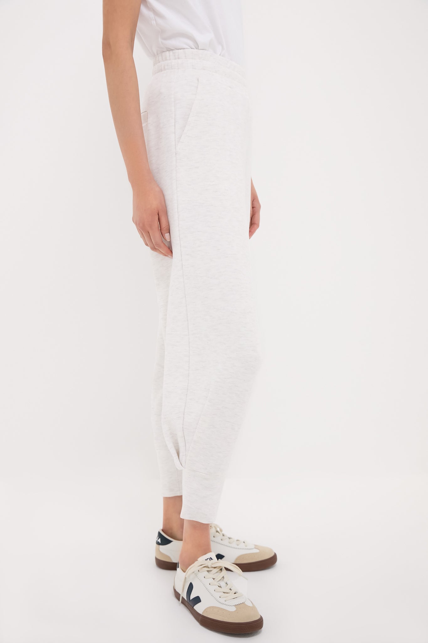 Ivory Marl The Relaxed Pant 25