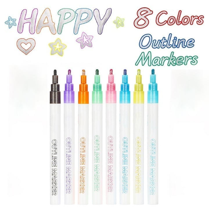 🔥LAST DAY 49% OFF🎁-hill Outline Marker Set (8 Colors)