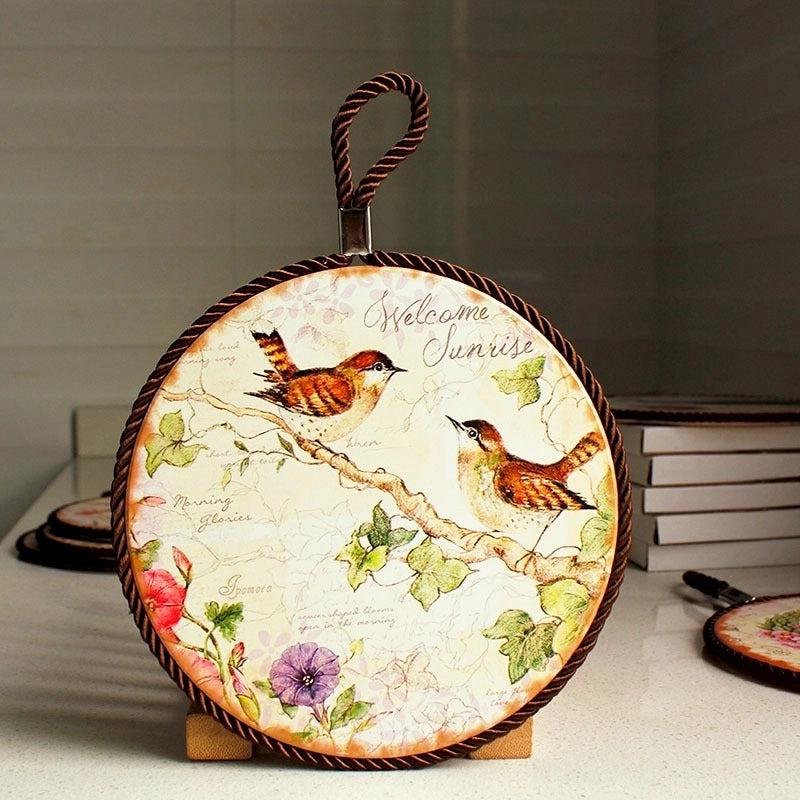 Casual Vacation Flower Ceramic Placemat 1 Piece
