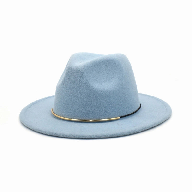 Men's Jazz Hat British Harajuku Style Retro Top Hat Women's Trendy Women's Woolen Hat