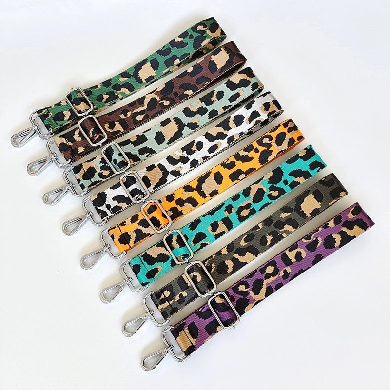 Nylon Leopard Bag Strap